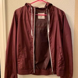Maroon Windbreaker